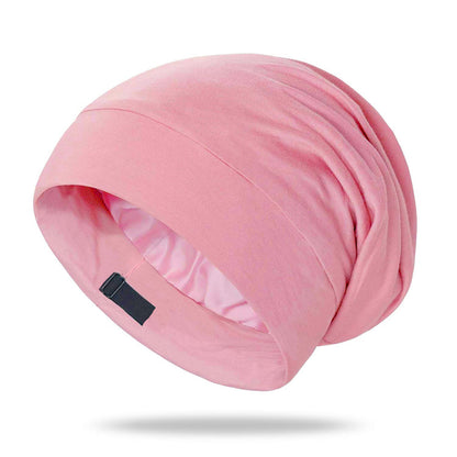 Adjustable Double Layer Hair Cap-Pink