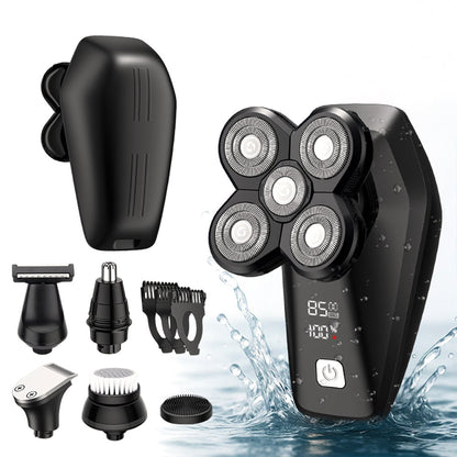 Head Shaver for Bald Men 6-in-1 Electric Waterproof Grooming Kit