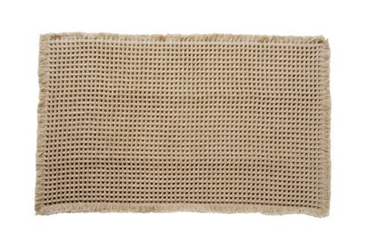 Waffle Bath Mat Cushioned Non Slip Bathroom Rug for Floor Standing Mat-Brown