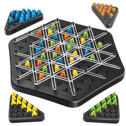 Funny Chain Triangle Chess Game Desktop Puzzle Board Game Territory Capture Toys