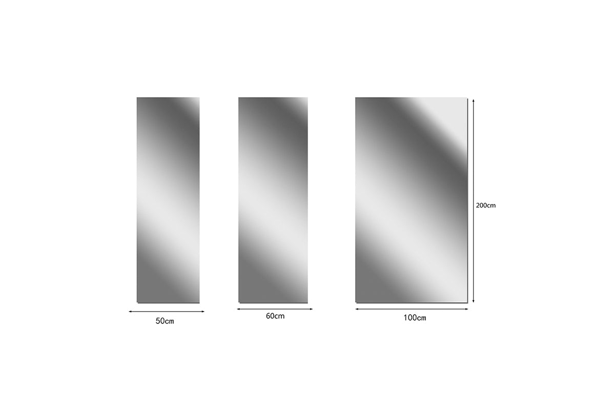 2M Self Adhesive Large Mirror Wall Sticker Roll