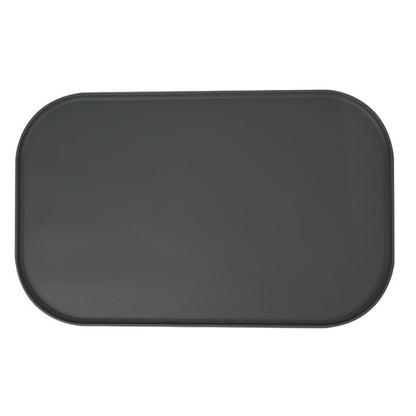 Silicone Pet Feeding Mat Raised Edge Anti-Spill Washable Non-Slip Placemat-Grey