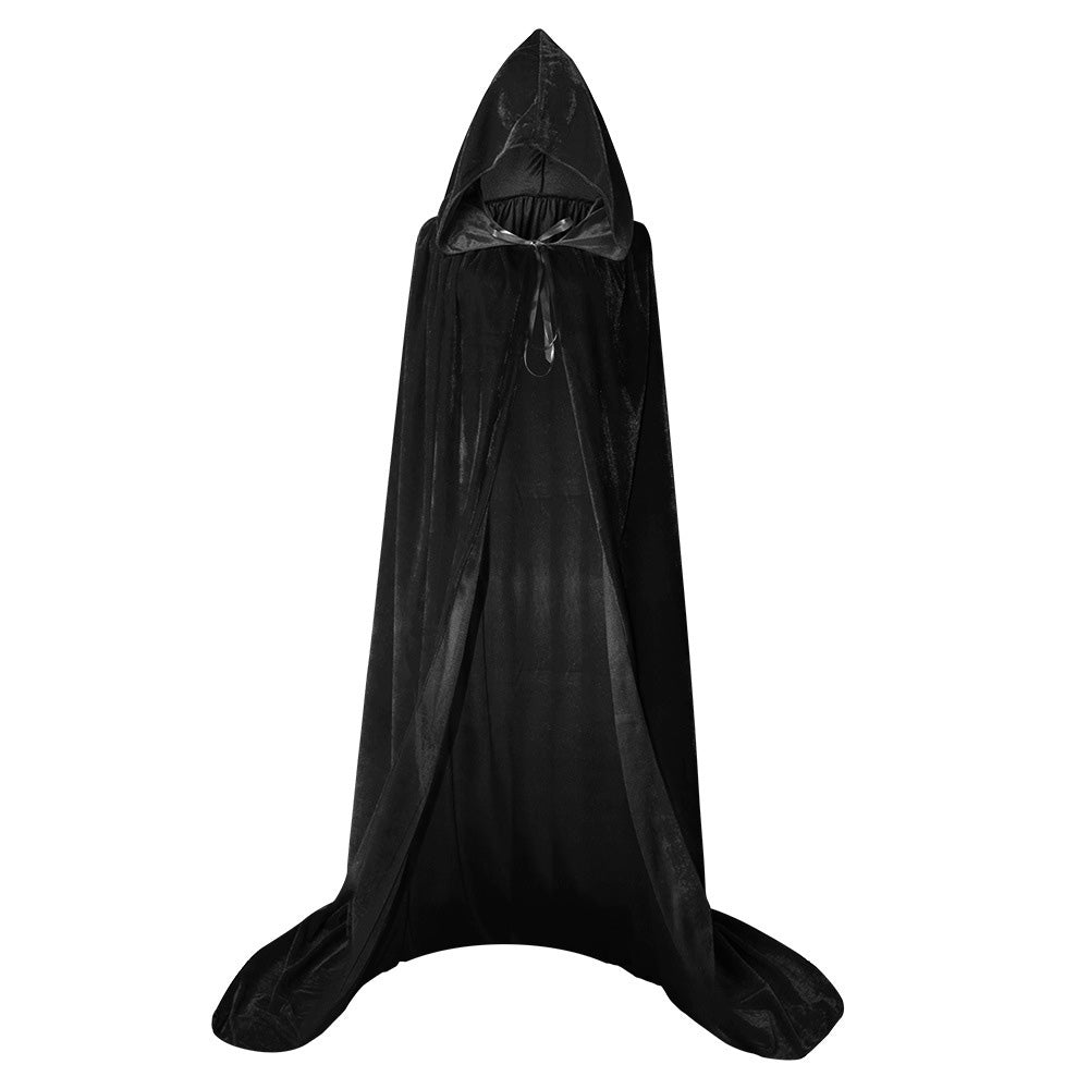 Halloween Cape with Hood for Men and Women Hooded Cloak