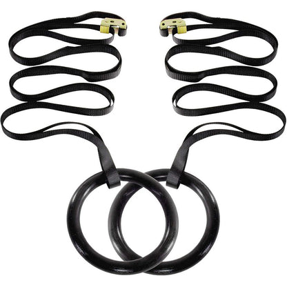 Fitness Gymnastics Rings with Straps for Total Body Conditioning at Home