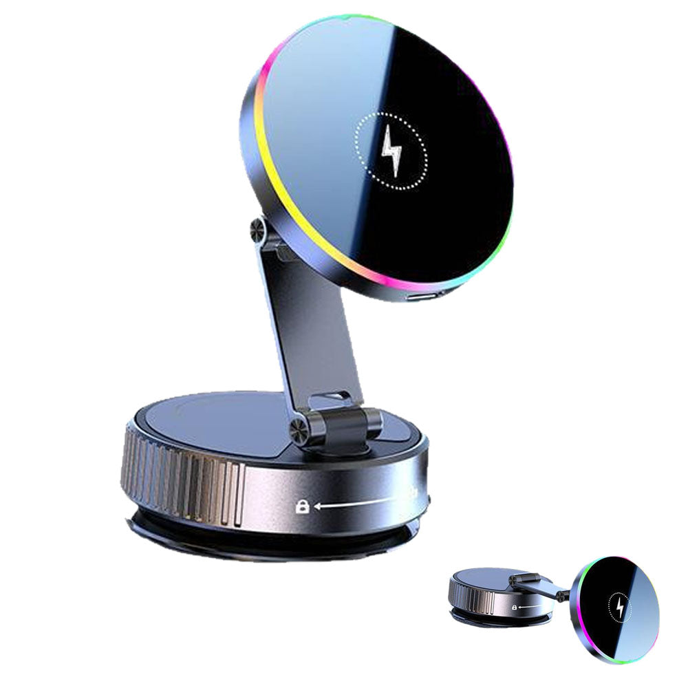 Aluminum Alloy Car Wireless Charger with RGB Light