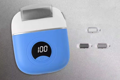 Rechargeable Digital Display Callus Remover Foot File Foot Repair And Grinding Device Feet Callus Remover-Blue