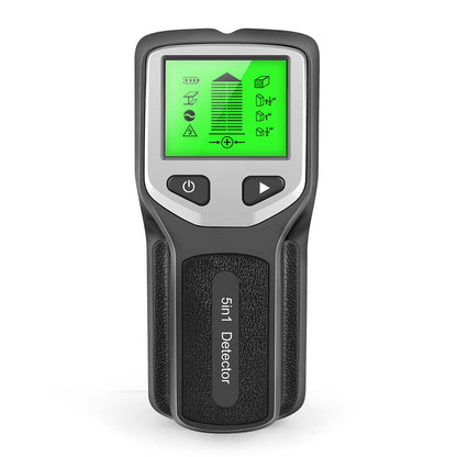 5 in 1 Stud Finder Wall Scanner with 5 Modes and LCD Display - Black