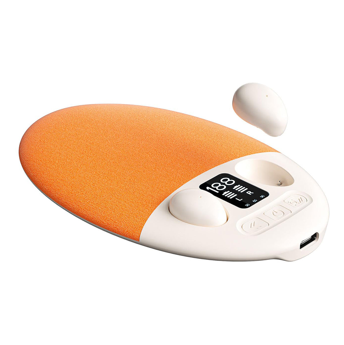 2 in 1 Under Pillow Sleep Speaker Bluetooth Headphones - Orange