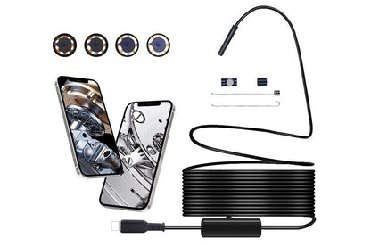 Direct Plug To iPhone iOS Borescope Endoscope Inspection Camera Water-Resistant Cable