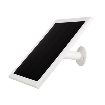 8W Solar Panel Charger Compatible with Ring Stick Up Cam Battery-White