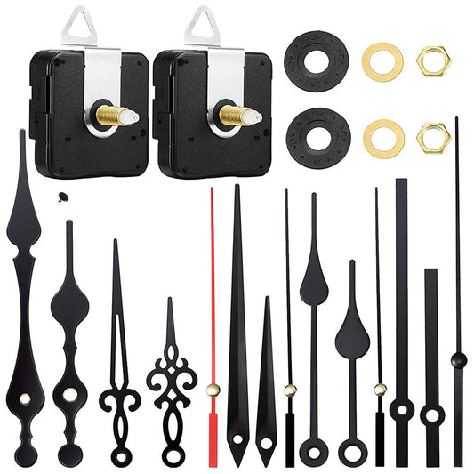Replacement Quartz Clock Movement Kit Mechanism Motor and Metal Hands Fittings Style 1