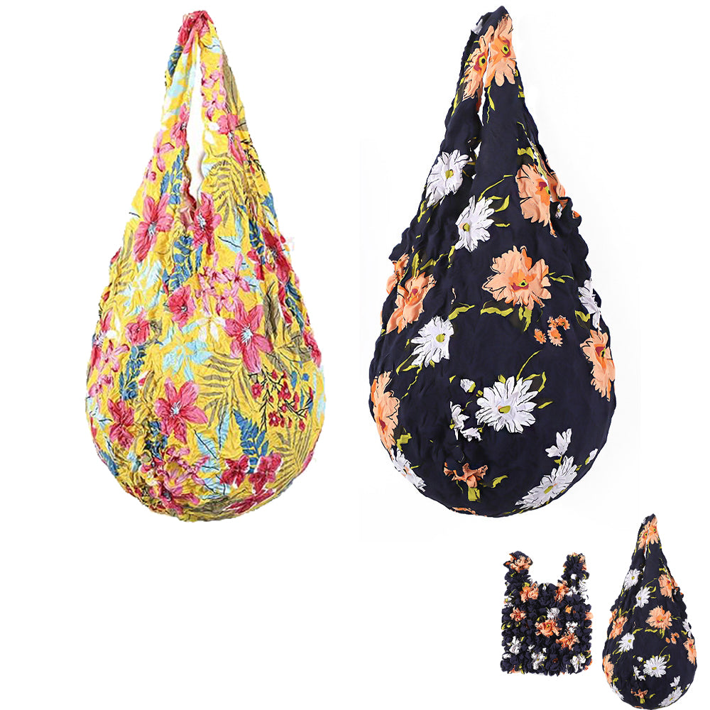 2Piece Pineapple Bubble Shopping Bag-Blue and Black