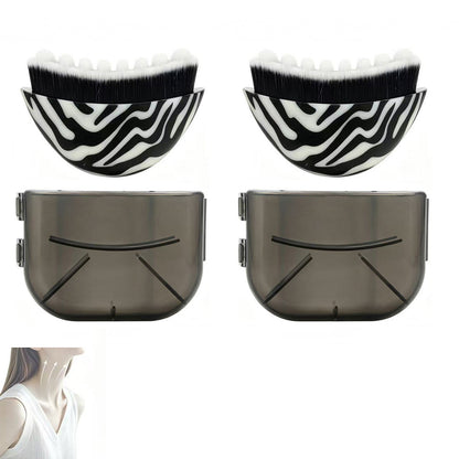 2Pcs Lymphatic Contour Face Brush for Facial Massage