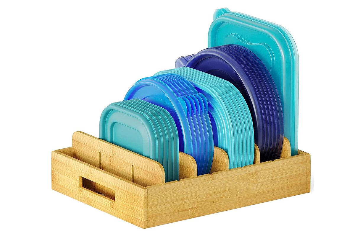 Organizer for Cabinet Bamboo Storage Tray for Tea Bags Medicines Stationery