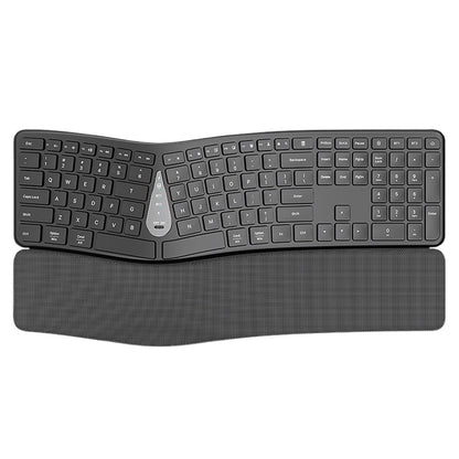 111-Key Rechargeable Bluetooth Keyboard with Memory-Foam Wrist Rest