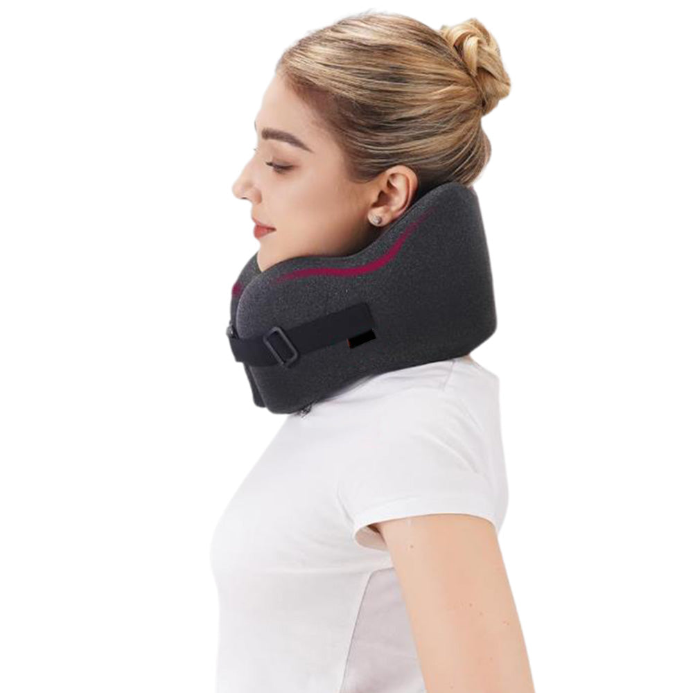 Travel Airplane Pillow Set Memory Foam Neck Pillow Eye Mask Earmuffs Travel Essentials Accessories