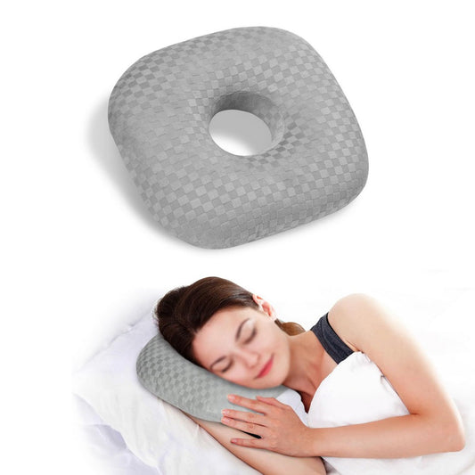 Ear Piercing Pillow for Side Sleepers with an Ear Hole for CNH and Ear Pain