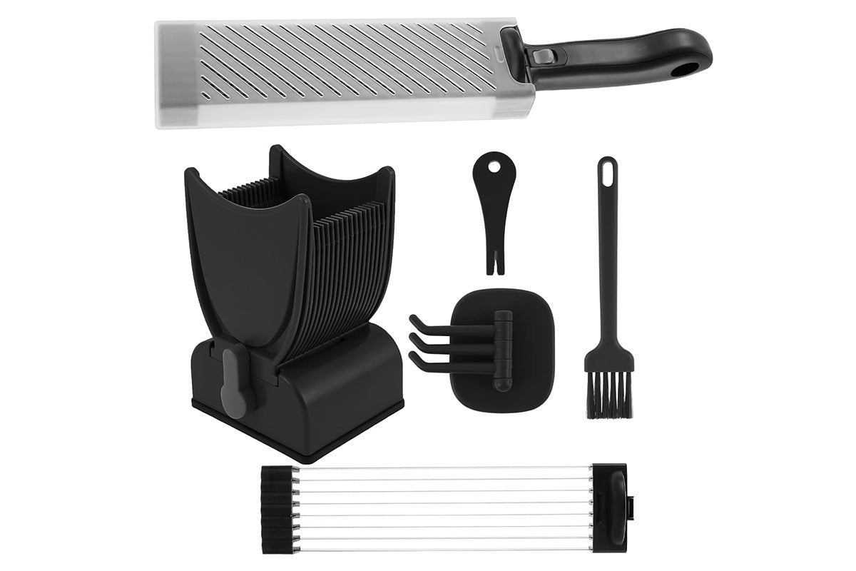 Manual Meat Slicer with Stainless Steel Blade for Beef Pork Mutton Hot Pot -Black