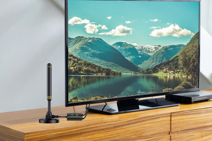 2Pcs Digital TV Antenna Long Range HD TV Antenna HDTV Amplifier Signal Booster