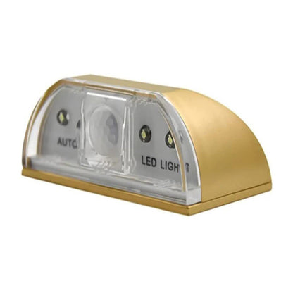 Wireless LED Motion Sensor Night Light with PIR for Hallway & Stairs  Gold