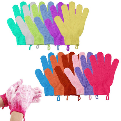 12Pcs Exfoliating Gloves for Shower Body Exfoliator Glove Spa Hand Scrubber