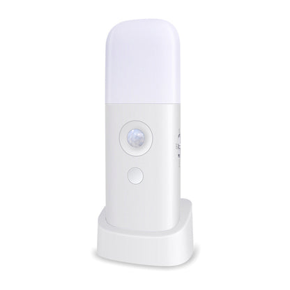 Dimmable Motion Sensor Night Light Rechargeable Nightlight with 5 Brightness Levels White