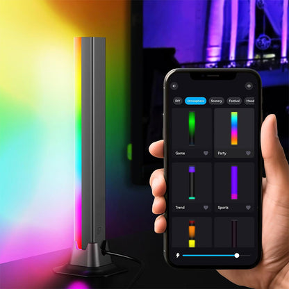 2Pcs RGB LED Light Bars Multicolor Atmosphere Lights  APP Control  Gaming and TV Backlight