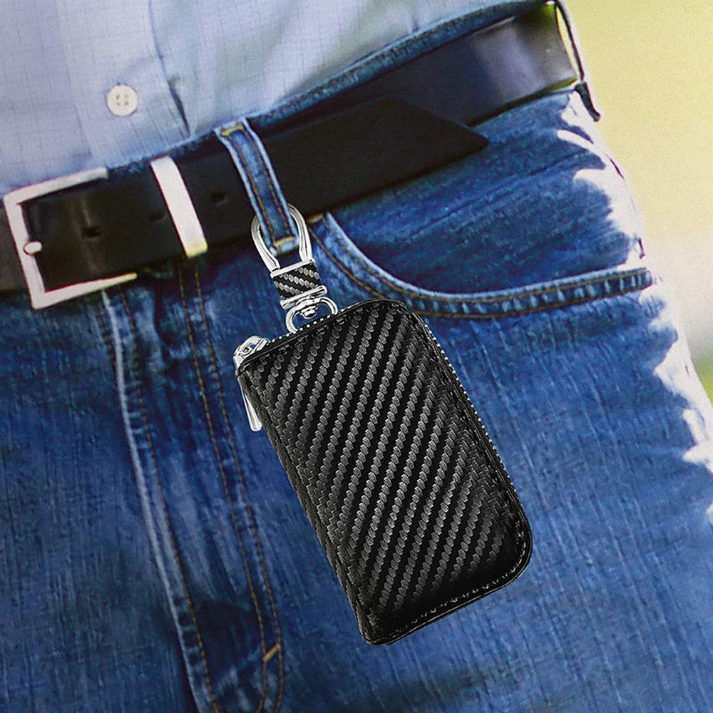 Faraday Bag Key Fob Protector RFID Signal Barrier Anti-Theft Pouch-Black