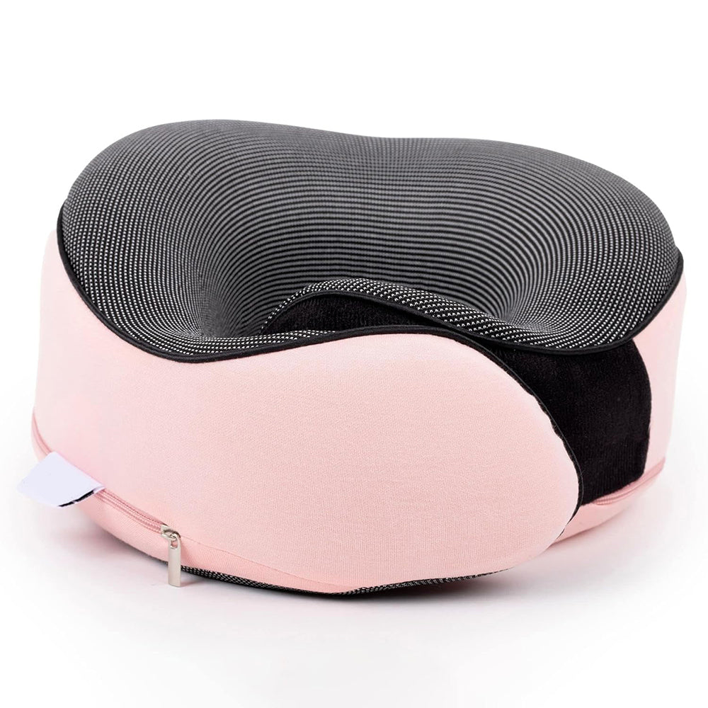 Travel Neck Pillow Memory Foam Airplane Pillow Pink