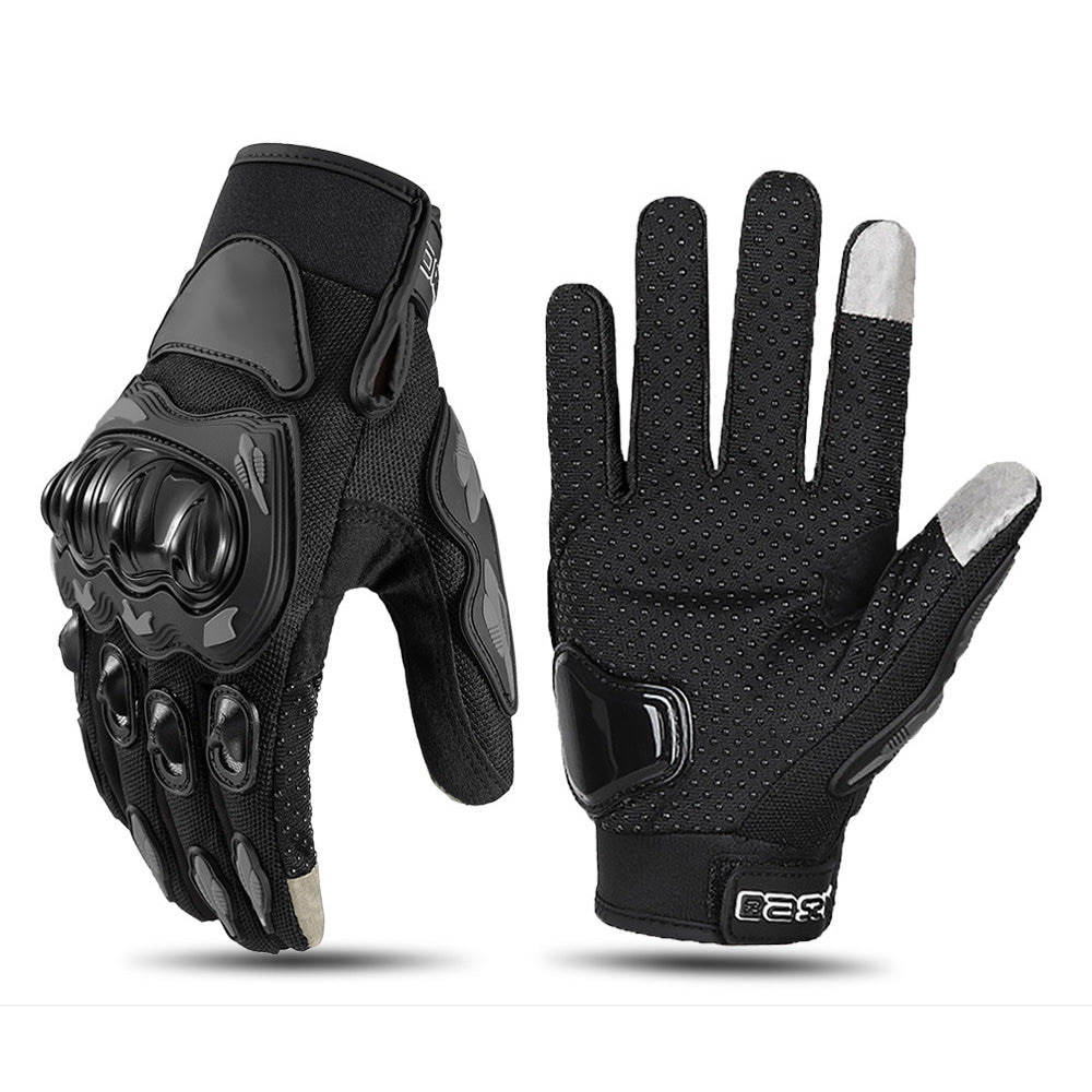 Pair of Touchscreen Riding Motorcycle Gloves Full Finger Non-slip Gloves