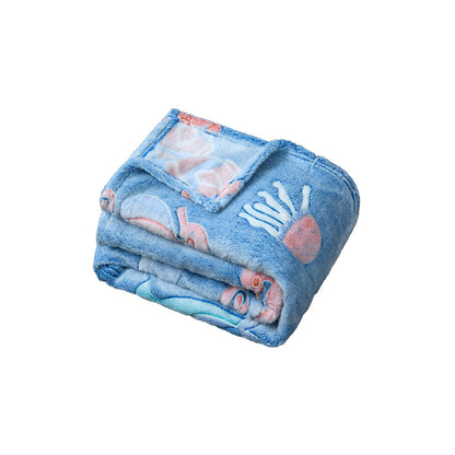 Glow in The Dark Throw Blanket Marine Life Luminous Blanket for Napping Sleeping