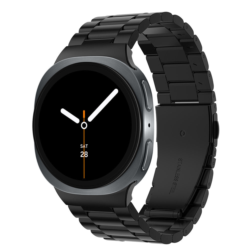 Metal Replacement Watch Band for Samsung Galaxy Watch 8 40 44 46mm-Black
