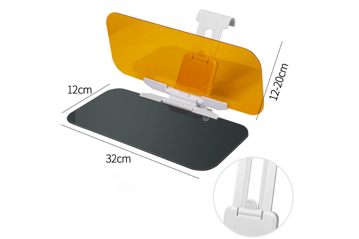 2 Piece 2 in 1 Car Sun Visor Day Night
