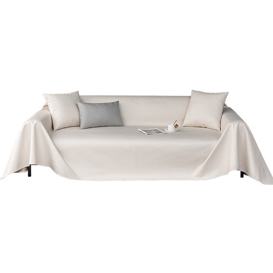 Faux Pu Leather Sofa Cover Waterproof Non-Slip Sectional Couch Cover Sofa Slipcover -Beige