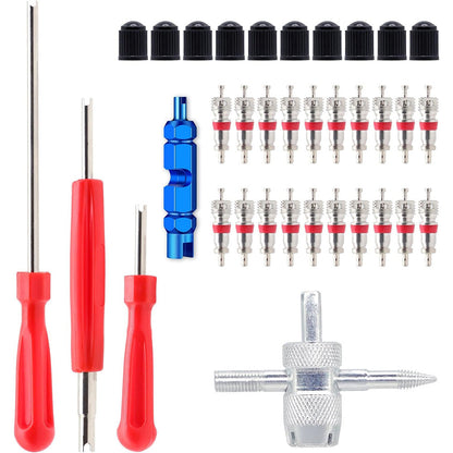 35PCS Tire Valve Core Remover Tool Set for Cars Trucks and Motorcycles