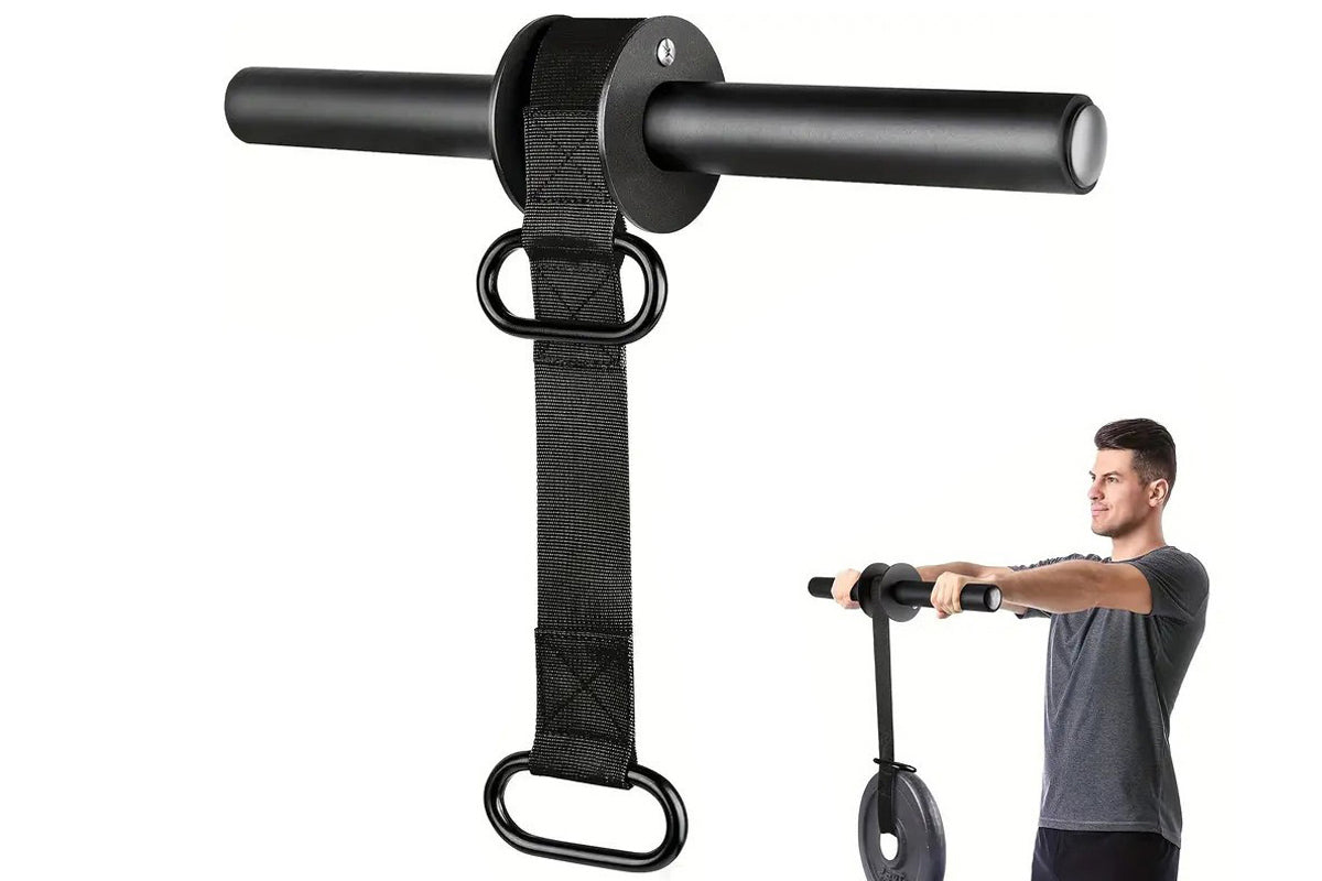 Forearm Strengthener and Wrist Roller Nylon Webbing for Forearm Strength Training