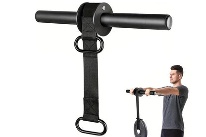 Forearm Strengthener and Wrist Roller Nylon Webbing for Forearm Strength Training