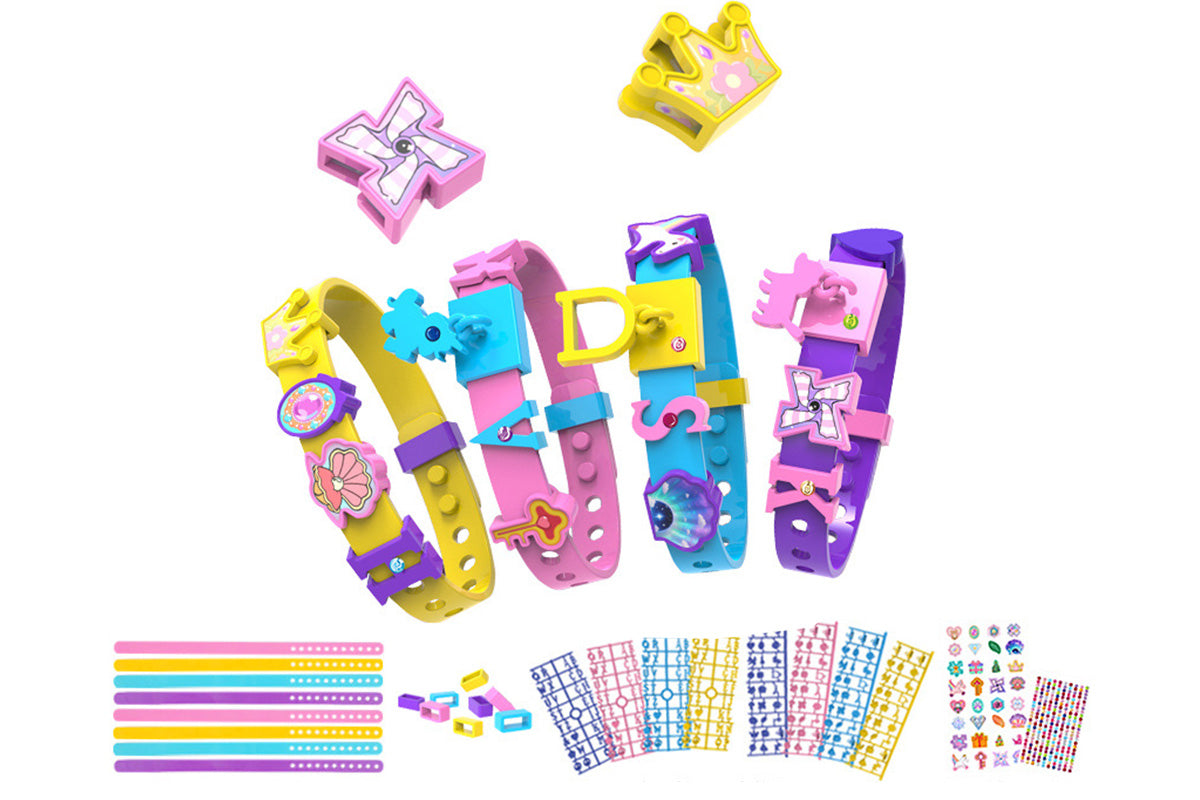 DIY Friendship Bracelet Making Kit With Stickers Wrist Band Craft Kit For Girls