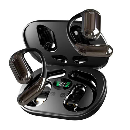 Real-Time AI Translation Earbuds Wireless Headphones for Travel Meetings Learning-Black