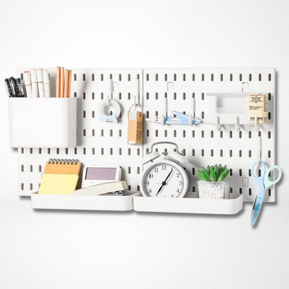 2Pcs Pegboard Combination Kit Pegboards and Accessories Modular Hanging for Organizer