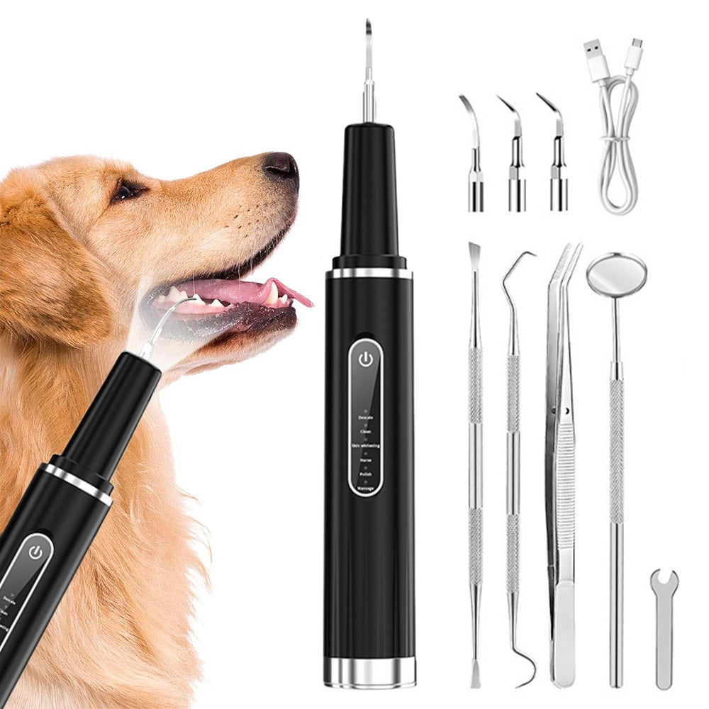 Ultrasonic Pet Plaque Remover ¨C Electric Teeth Cleaner for Dogs and Cats