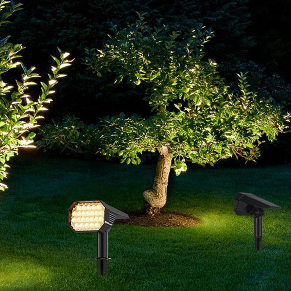 Solar Spot Lights Outdoor Garden Light for Yard Pathway Warm White