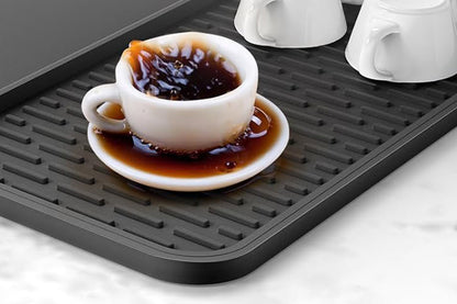 Silicone Coffee Mat with Detachable Dish Drying Mat