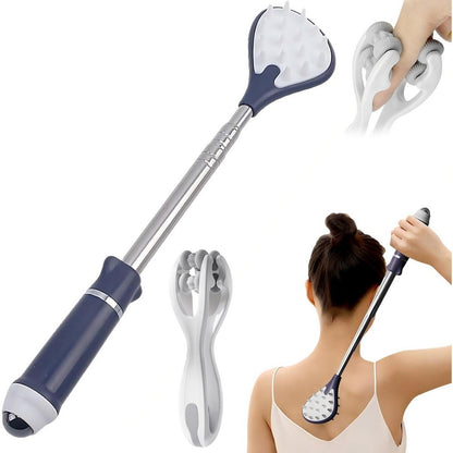 Extendable Back Scratcher Telescopic Itch Reliever for Back Neck and Feet-Purple