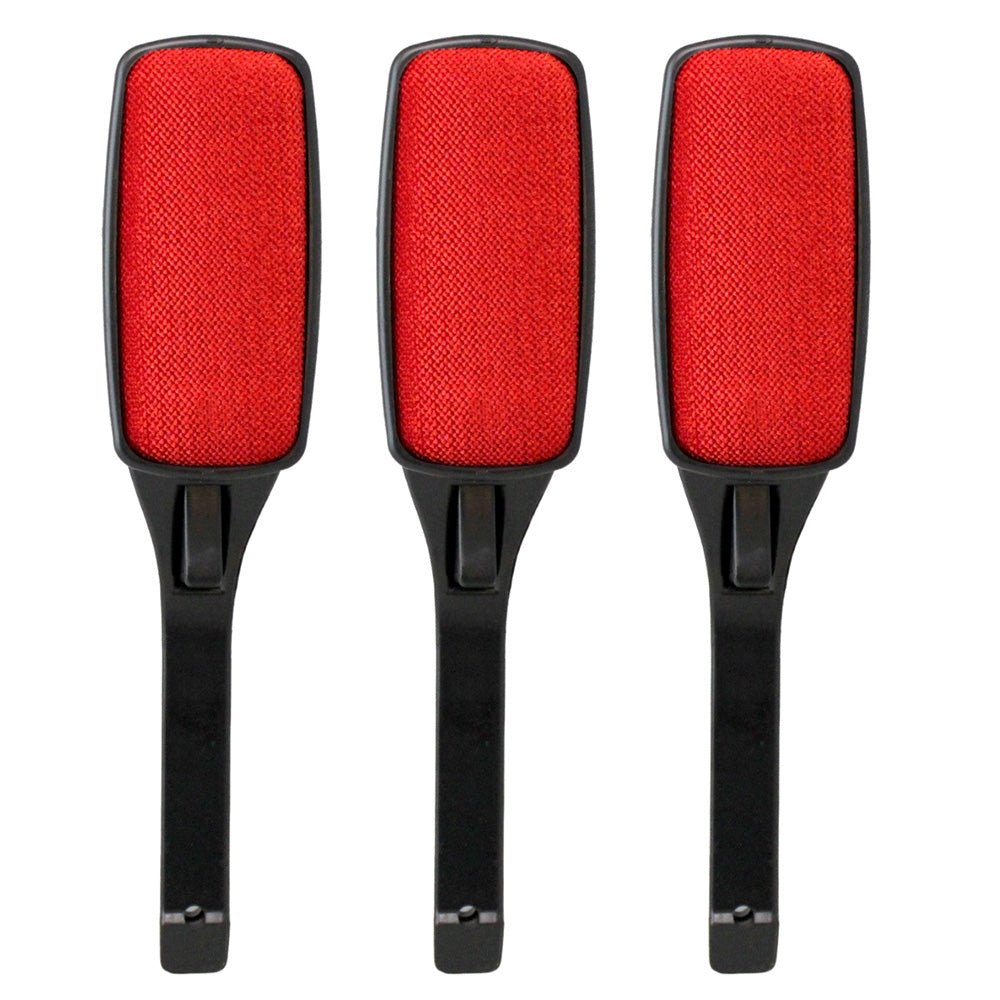 3 Pack Electrostatic Lint and Pet Hair Removal Brush Set