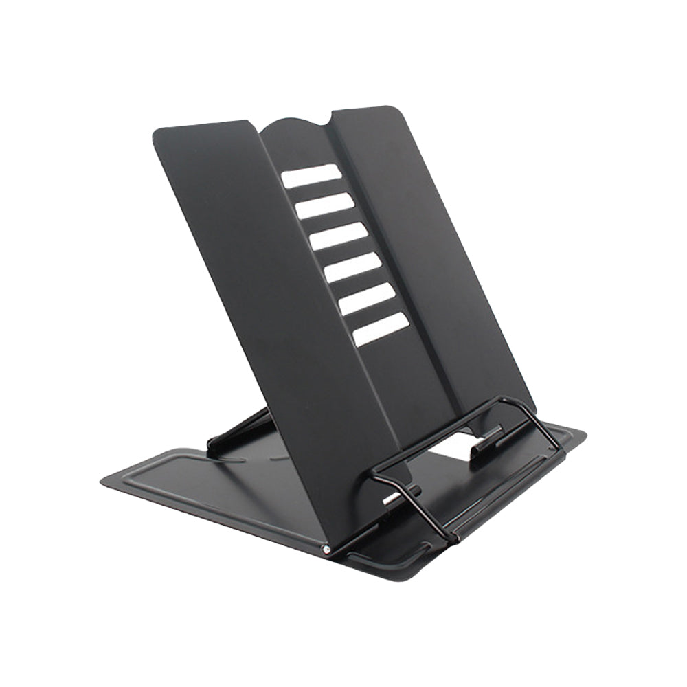 For Reading Book Stand Adjustable Metal Book Holder Black