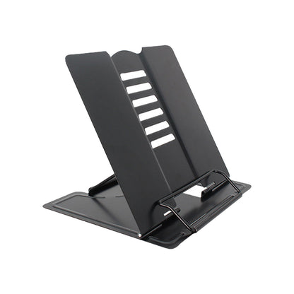 For Reading Book Stand Adjustable Metal Book Holder Black