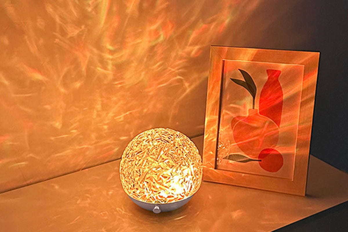 16 Color RGB Water Ripple Mood Lamp with Touch Dimming