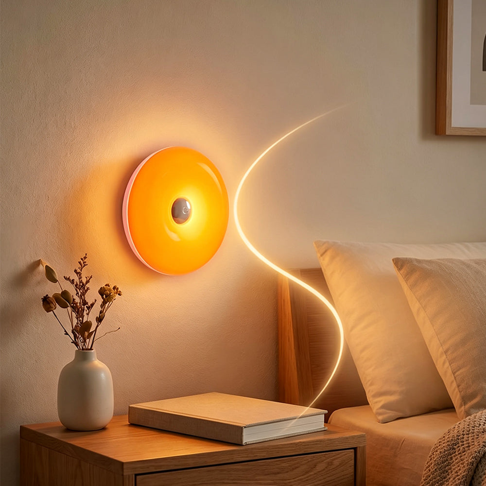 16 Color RGB Touch Dimming Donut Lamp Rechargeable Mood Light
