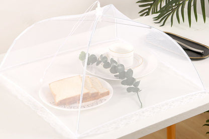 6Pcs Food Cover Mesh Food Tent Pop Up Umbrella Screen Tent Outdoor Food Fly Net